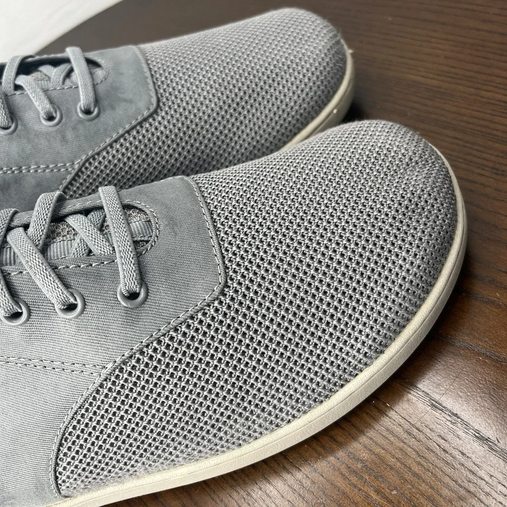 Olukai 'Nohea Moku Shoes Men's 9.5 Gray‎ Textile Comfort Slip On Boat Sneaker